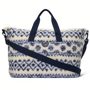 Victoria’s Secret plush weekender bag